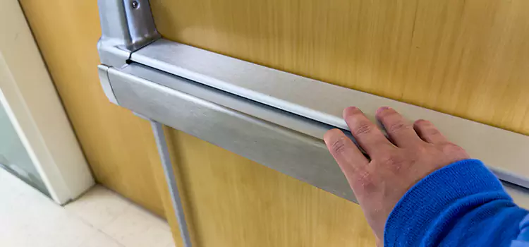 Installing a Push Bar on a Door Riverbank
